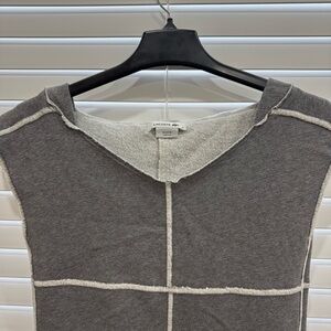 Lacoste Gray and White Sleeveless Dress